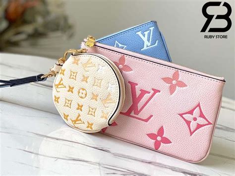 louis vuitton monogram trio pouch|Louis Vuitton pouch wristlet.